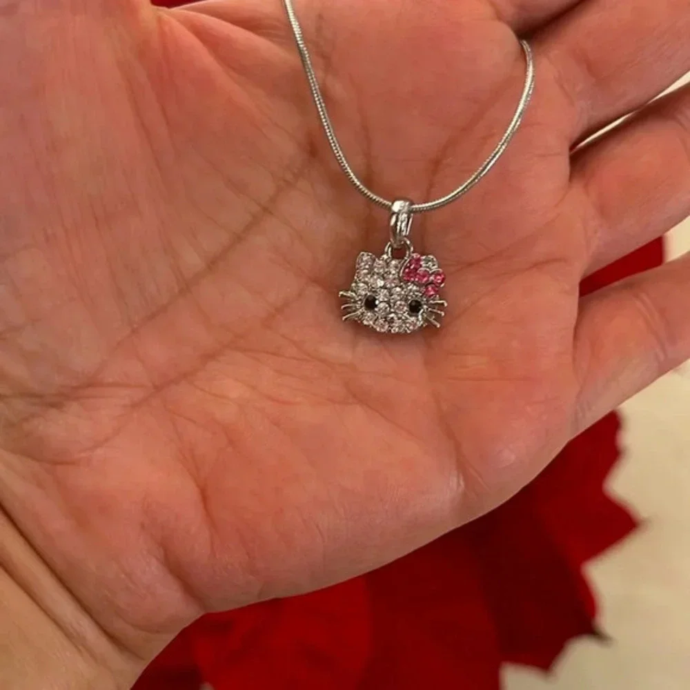 New Stainless Steel Hello Kitty Necklace 18” inches long